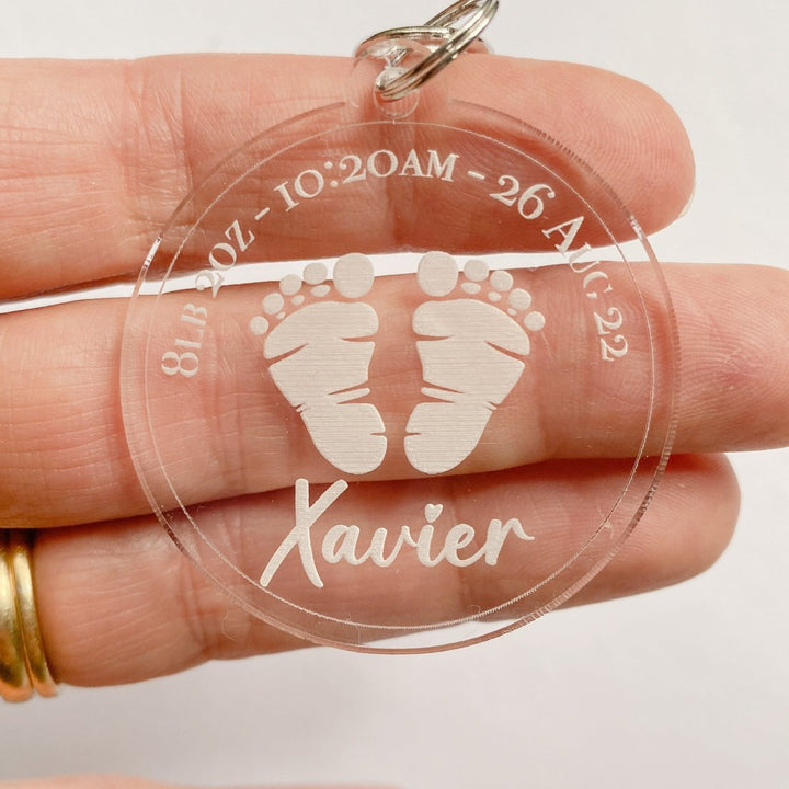 New Baby Keepsake Keyring