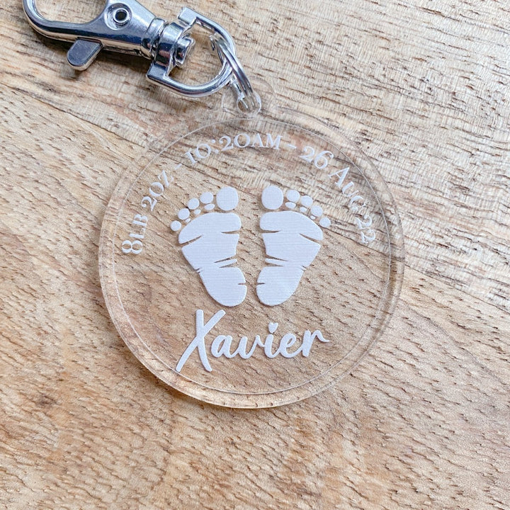 New Baby Keepsake Keyring