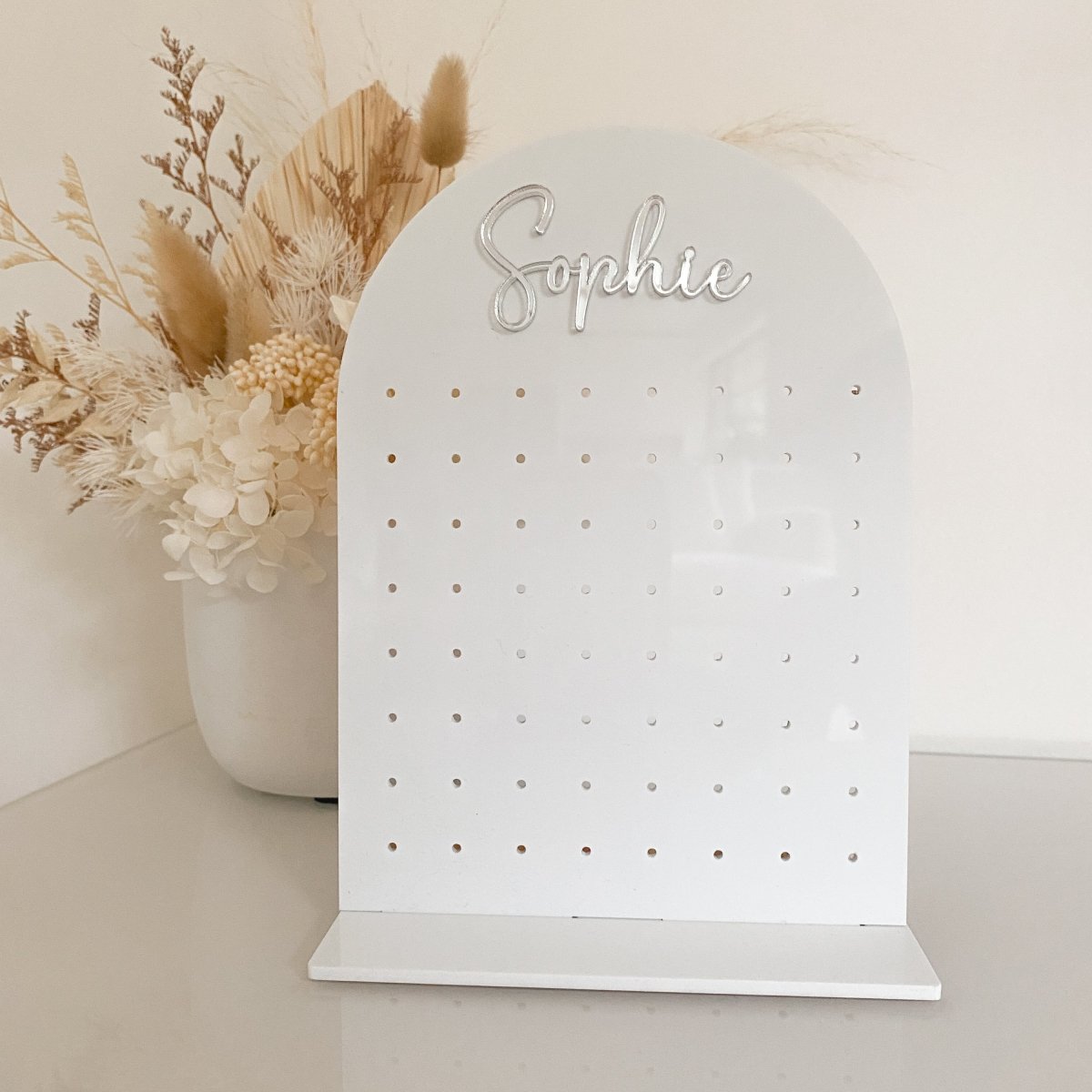 Perspex deals earring holder