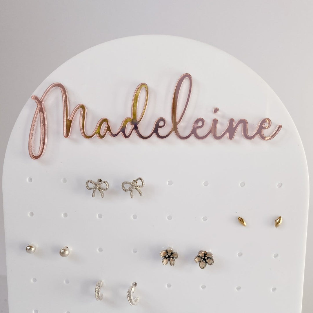 Personalised Acrylic Earring Holder