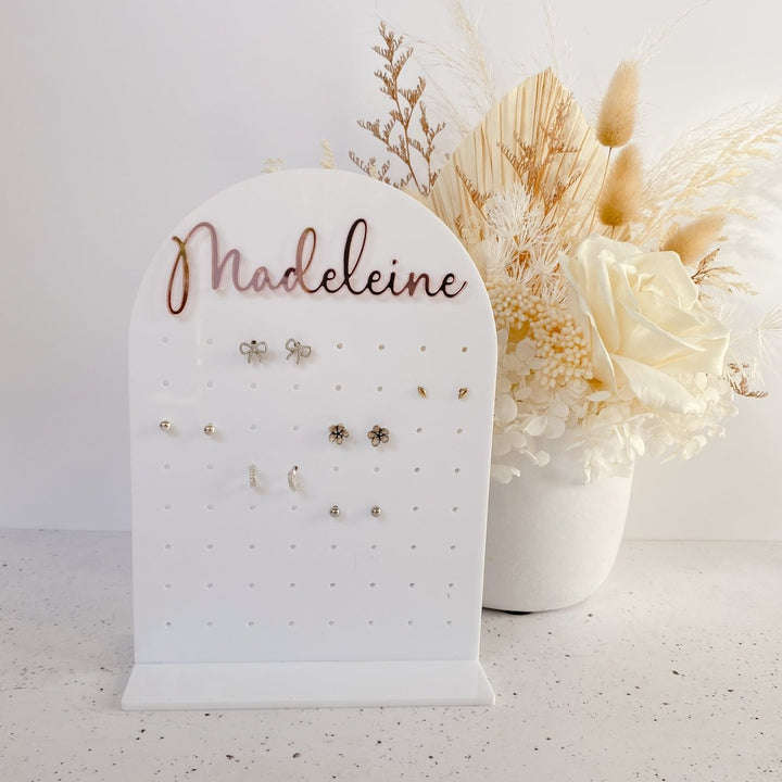 Personalised Acrylic Earring Holder