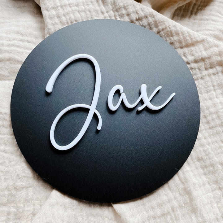 Personalised Acrylic Name Round