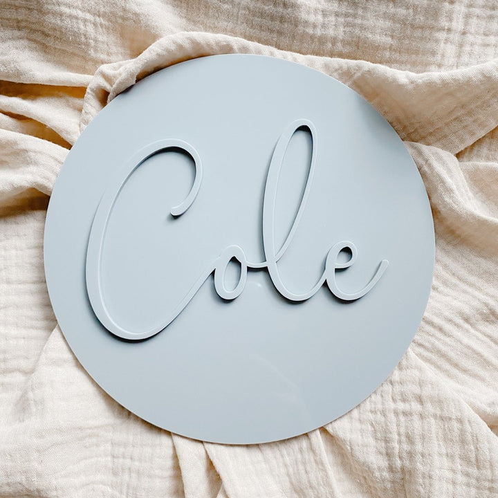 Personalised Acrylic Name Round