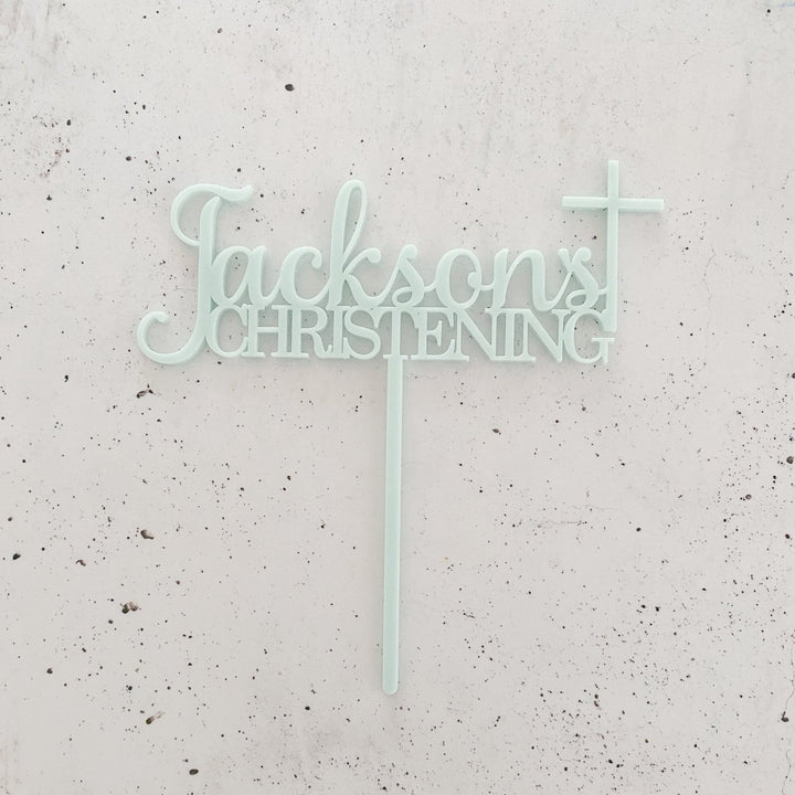 Personalised Baptism Cake Topper