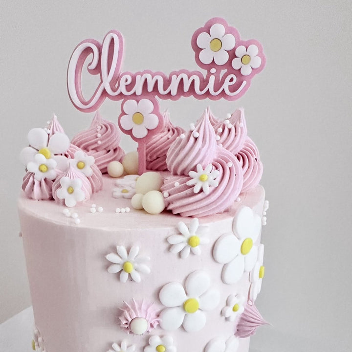 The most gorgeous addition to any little girls daisy themed birthday cake.   