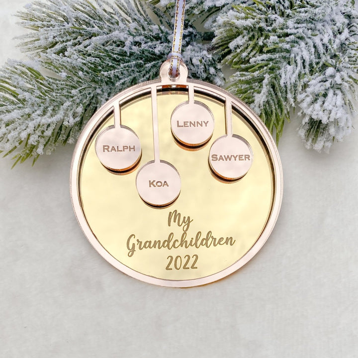 Personalised Family Christmas Tree Bauble