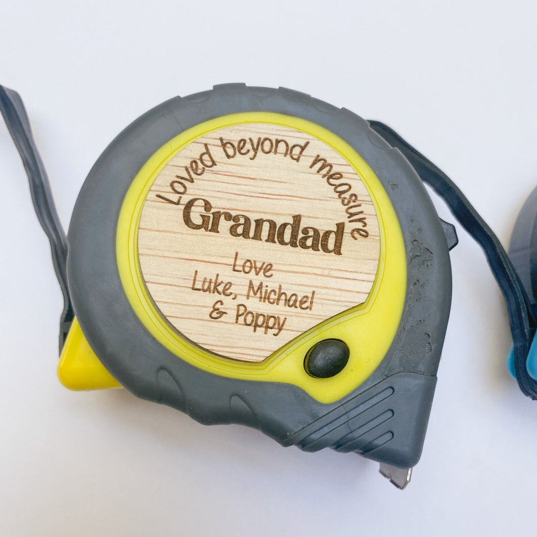 Tape Measure with Custom message for Dad or Grandad Gift