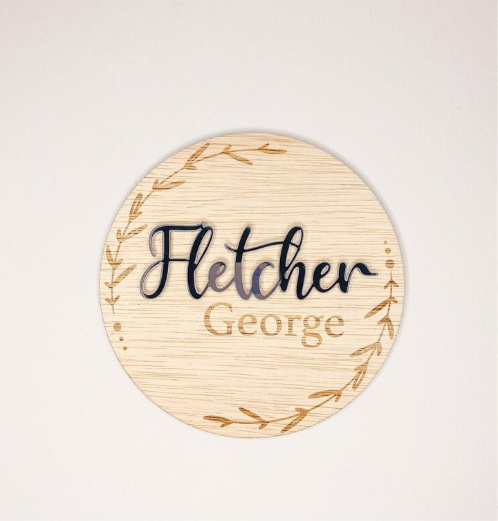 Name Plaque for nursery decor or bedroom decoration on the wall