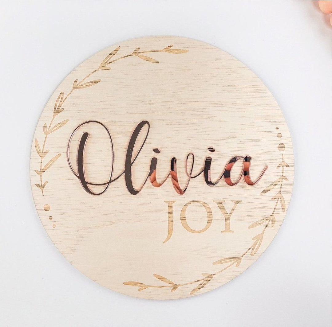 Beautiful gift for baby shower, with customised name of girl or boy