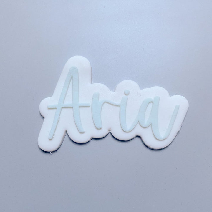 Personalised Name Script Fondant Cookie Cutter & Stamp