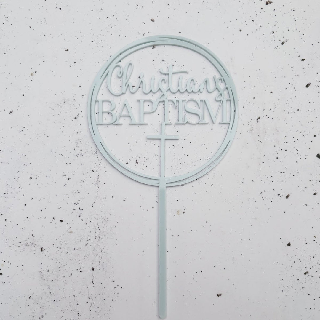 Personalised Religious Cross Cake Topper