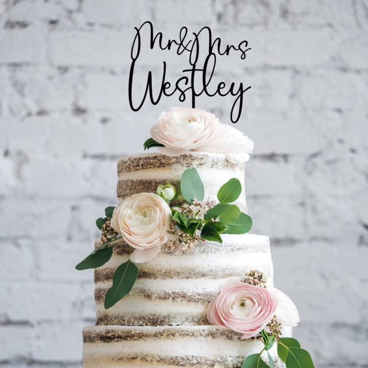 Personalised Wedding Cake Topper