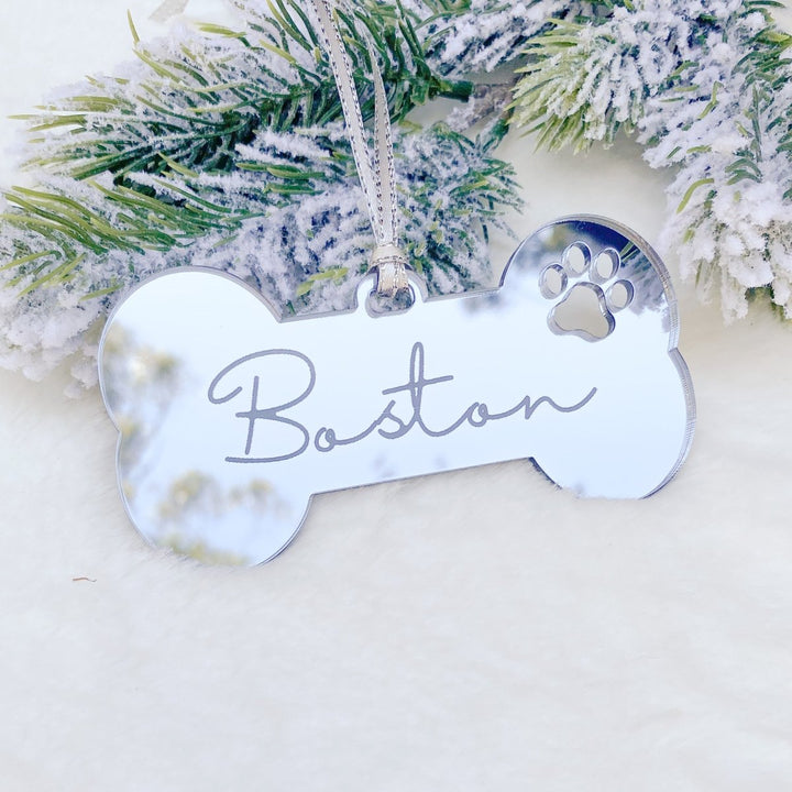 Pet Christmas Bauble - Dog Bone Design