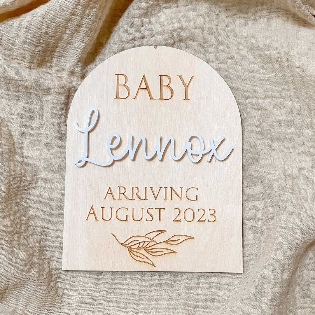 Pregnancy Announcement Plaque