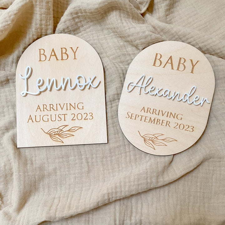 Pregnancy Announcement Plaque