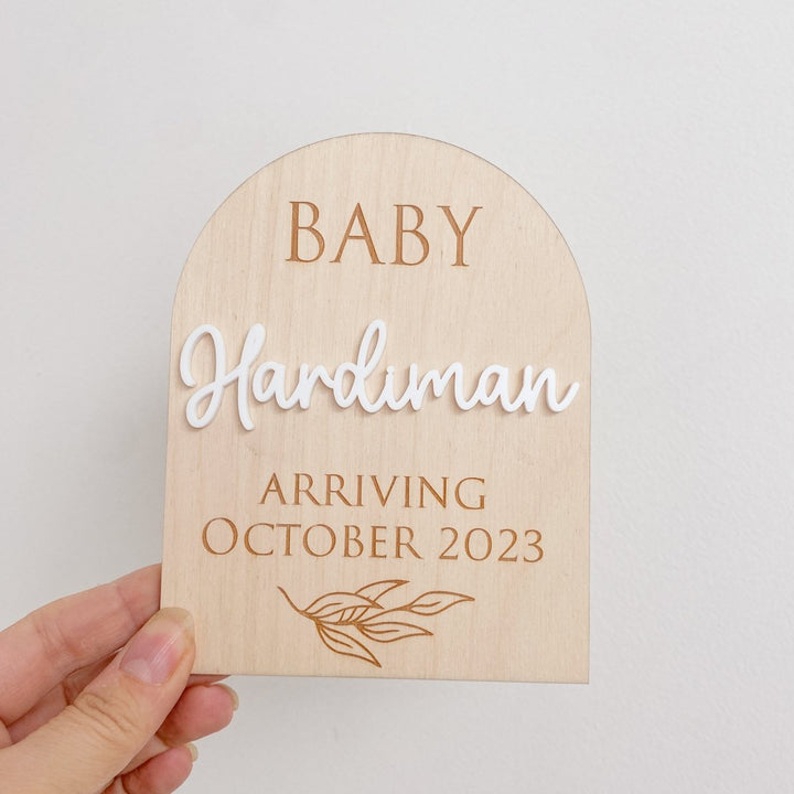 Pregnancy Announcement Plaque