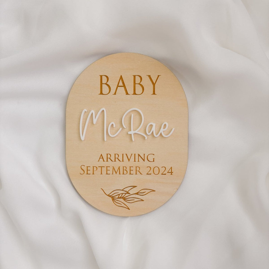 Pregnancy Announcement Plaque