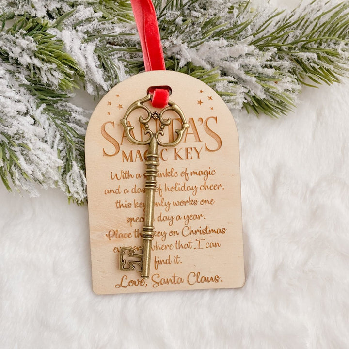 Santa's Magic Key - Christmas ornament for homes without a chimney