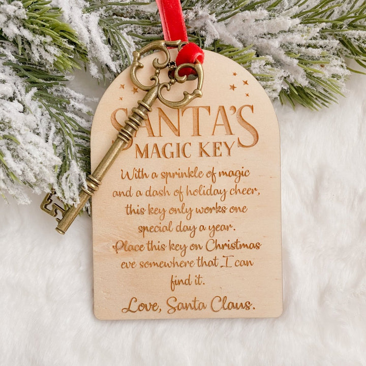 Santa's Magic Key - Christmas ornament for homes without a chimney