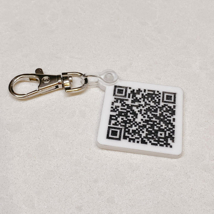 Social Media QR Code Keyring