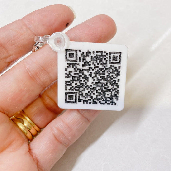 Social Media QR Code Keyring