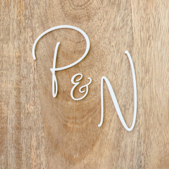 Wedding Cake Initials Charm