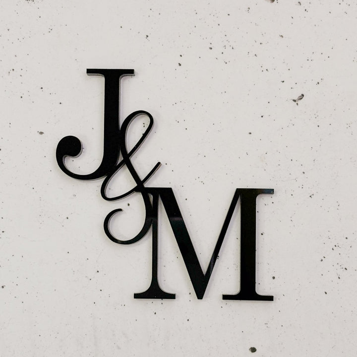 Wedding Cake Serif Initials Charm