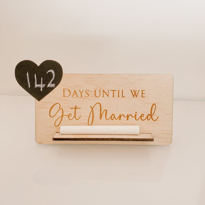 Wedding Countdown Chalkboard