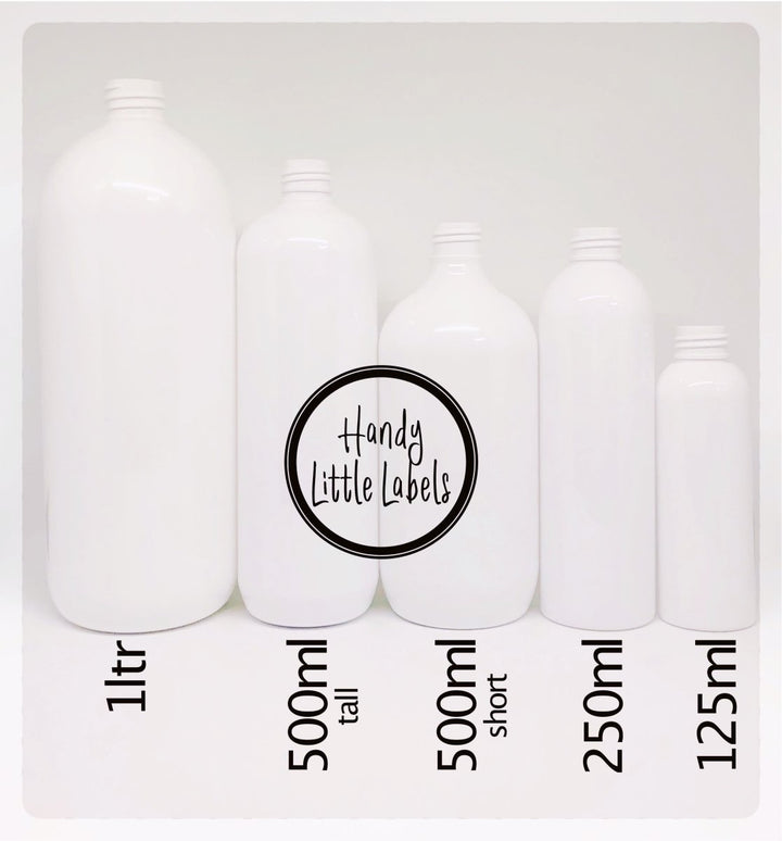 Plastic pump bottles for shampoo